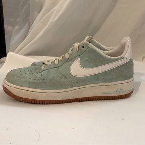 Teal suede women’s size 10.